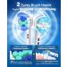 Rotating Electric Toothbrush for Adults with 8 Brush Heads (2 Types) 4 Modes Deep Clean Electric Toothbrush with Rechargeable Power and 2 Min Smart Timer White Clean White - Buy Online on GoSupps.com