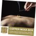Lurrose 30-Piece Moxa Sticks for Smoking Massage | Handmade Moxibustion Rolls | Artemisia Wormwood Heat Boxes with Metal Stand - 3.5x3.5cm Gold - Global Shipping Available - Buy Online on GoSupps.com