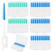 Interdental brushes 200 pieces of silicone interdental brushes toothbrushes for family tooth cleaning oral hygiene toothbrushes / dental floss