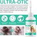 AIKUWWOIRQIA Dog Ear Cleaner 60ml - Antibacterial Drops for Infections, Yeast, and Irritation in Dogs and Cats - Buy Online on GoSupps.com