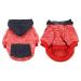 Waterproof dog coat winter warm jacket dog puppy sweater boy for little with bag-warm dog medium hoodie autumn clothing winter fleece pet clothing dogs (1107debkb-Red l) l 1107debkb-red
