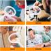 Table & Desk LED Magnifying Glass with Light and Stand - 5X 10X USB Magnifier Lamp for Close Work, Reading, Hobbies, Repair, Painting, Sewing - Buy Online on GoSupps.com