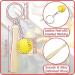 24-Piece Softball Charms Set - Yellow Softball Keychains with Wooden Bat & Silicone Bracelets for Athletes, Teams, Schools & Parties - Buy Online on GoSupps.com