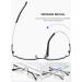 Shop Lanomi Narrow Reading Glasses - Blue Light Filter Varifocal Half Frame Titan Metal +1.0 to +4.0 for Men & Women - Flexible Multifocal Aid - Buy Online on GoSupps.com