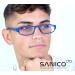 Sanico Fashionable Blue 1.5 Dioptria Reading Glasses - Unisex Optical Aid for Men & Women | Blue Light Blocking I Model Adige - Buy Online on GoSupps.com