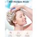 Heeta Scalp Massage Brush Silicone Hair Brush for Soft Bristle Massage | Shampoo Brush for Wet & Dry Hair - Blue - Buy Online on GoSupps.com