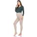 FUTURO FASHION Maternity Fleece Lined Leggings - Beige | Over Bump Belly Support & High Waisted Pants for Winter Pregnancy Comfort | Stretchy & Adjustable | 8-22 UK Size - Buy Online on GoSupps.com