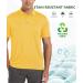 VALANCH Men's Sport Polo Shirt - Moisture-Wicking Collared Tennis Tee - Large (Yellow) - Buy Online on GoSupps.com