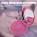 Healifty Portable Dental Retainer Box - Rose Gold | Braces & Invisible Denture Case with Mirror | Oral Care Box - 8.7X2.7CM - Buy Online on GoSupps.com