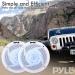 Pyle PLMRS43WL 4 Inch Marine Speakers - 2 Way Waterproof Outdoor Stereo Sound System with LED Lights, 100W Power (White) - Buy Online on GoSupps.com