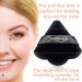 Velvet Triangle Powder Puff Set of 4 - Ideal for Traveling, Enhances Under Eye Area, Smooth Makeup Application - Black - Buy Online on GoSupps.com
