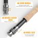 Buy Pop Location Flyfish Rod & Roll Combo Starter Kit - 4-Piece Ultra-Light Graphite Fly Rod with Carry Bag Perfect for 5/6# Fishing - Buy Online on GoSupps.com