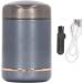 Electric Beard Cutter ABS Aluminum Alloy LED Indicator Mini Beard Trimmer 3W Rechargeable Pocket Size 6000RPM Portable for Travel (Black Gray) - Buy Online on GoSupps.com