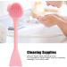 Belupai Handheld Silicone Face Scrubber | Soft Cleaning Brush with Comfortable Handle | Pink Face Exfoliator for Gentle Cleansing - Buy Online on GoSupps.com