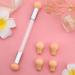 Greoer Nail Art Sponge Brush Applicator with Double Head Design - 4 Replacement Heads Included - Ombre Sponge Nail Tool for UV Gel and False Nails (White) - Buy Online on GoSupps.com