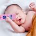 Soothing Silicone Baby Teething Toy with Pacifier Clip - Pink | Molar Toy for Babies 3-18 Months - Buy Online on GoSupps.com