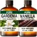 Gardenia Essential Oil for Diffuse & Vanilla Essential Oil for Diffuser Set - Aromatherapy Grade Essential Oils Set - 2X 4 Fl Oz - Kukka