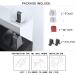 Sciuu Glasses Sunglasses Holder - 2 Pieces Wall Bracket Desk Stand Car Holder for Eyewear Storage Organizer - 3M Adhesive - White - Buy Online on GoSupps.com