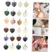 Beaupretty 24pcs Crystal Heart Stone Decor - Emerald Jewelry & Miniature Decoration for Crafts Tablescape Meditation & Chinese Home Decoration - Buy Online on GoSupps.com