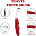 Travel Toothbrush Set of 6 - Compact Portable Folding Toothbrushes for Adults | Soft Bristles & Built-in Cover - Ideal for Camping Hiking & Travel - Buy Online on GoSupps.com