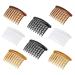 Teeth hairpise hair side comb plastic hair comb hair jewelry insertion comb plastic hair clip comes hair comb side hair comb women for fine hair and bridal veils 8 pieces