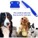 2 Pcs Cat Combs Flea Comb for Cats Dogs Lice Tear Stain Remover Combs Fine Tooth Grooming Removal Tool (Blue 2Pcs) - Buy Online on GoSupps.com