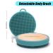 Soft Silicone Body Brush for Wet or Dry Exfoliating - Green | Sensitive Skin Scrubber & Massage Tool - Buy Online on GoSupps.com