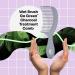 Wet Brush Go Green Wide Tooth Treatment Comb - Pain-Free Detangling with Plant-Based Charcoal Infusion - Buy Online on GoSupps.com