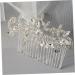 Ipetboom Bride Accessories Wedding Hair Accessories for Brides Hair Combs for Women Decorative Hair Side Combs Comb Headband Gold Decor White Rhinestone Hair Zinc Alloy Miss Prom - Buy Online on GoSupps.com