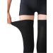 Thigh High Compression Stockings Closed Toe Pair - Firm Support 20-30mmHg Gradient Compression Socks - Silicone Band - Unisex - Black XL - Buy Online on GoSupps.com
