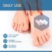 BENNARA Hammer Toe Straightener with Toe Splint & 3 Gel Toe Caps | Relief from Corns, Calluses, Blisters, & Hammer Toes | Silicone Toe Wrap Set - Buy Online on GoSupps.com