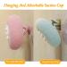 4Pcs Upgraded 2-in-1 Sunflower Bath Balls | Ultra Soft Exfoliating Sponge with Suction Cups | Pink Blue-Green Beige Purple - Buy Online on GoSupps.com
