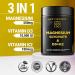 Calm Magnesium Glycinate Gummies 500mg with High-Potency Vitamin D3 10000iu & Vitamin K2 100mcg | Stress Relief, Relaxation & Bone Support for Adults | Vegan, Non-GMO, Gluten-Free, Pineapple Flavor - Buy Online on GoSupps.com