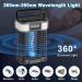 Solar Bug Zapper Outdoor Waterproof Portable Pest Control Electric Mosquito Zapper Killer with Panel Sensor Rechargeable Insect Trap Fly Zapper for Home Patio Backyard Camping Black - Buy Online on GoSupps.com