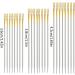 Fbshicung Self Threading Needles Set - 24 Double Hole Needles, 6 Large Eye Stitching Needles with Wooden Case - for Sewing and Embroidery - Buy Online on GoSupps.com