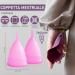 Bibrad Menstrual Cup Set - 2 Soft Medical Silicone Cups (Size M) Sterilizer & Cotton Carrier Bag - Eco-Friendly Washable & Reusable - Buy Online on GoSupps.com