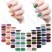 MWoot 8 Sheet Monochrome Nail Stickers with Files | DIY Nail Art & Fashion Decor | Self-Adhesive Manicure Stickers - Buy Online on GoSupps.com