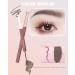 Brow Makeup-1Pcs 2-in-1 Eyebrow Pencil and Tinted Brow Gel Long-lasting Waterproof All Day Hold Dual-Ended Eyebrow Pencil Fill Define and Brow Fast Sculpt Makeup Gift for Women Girl-02# Dark Brown - Buy Online on GoSupps.com