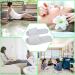 KabinChiu 6 Pairs Disposable Spa Slippers White - Universal Size for Hotel, Home, Nail Salon - Non-Slip Open Toe Design for Women and Men - Buy Online on GoSupps.com