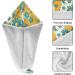 Super Absorbent Blue Yellow White Daisy Flower Hair Towel 2 Pack - Quick Dry Hair Turbans for Women & Girls - Buy Online on GoSupps.com
