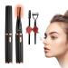 Heated Eyelash Curlers 2 in 1 Clip-Type Eyelash Curler Natural Curling 24 Hours Long Lasting 3 Temperature Modes with USB Rechargeable Gift for Women Girls (Black)