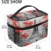 Vintage Paris Make-Up Bag - Eiffel Tower Cosmetic Organizer for Women | Travel Case & Brush Storage - Buy Online on GoSupps.com