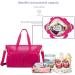 ROYAL FAIR Nappy Changing Bag for Mom and Dad | Portable Messenger Tote Bag with Pram Clips | Maternity Diaper Bag Travel Tote (Peach Color 42x33x18CM) - Buy Online on GoSupps.com