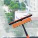 Squeegee Window Cleaner - Glass Washer Screen Wiper | Window Cleaning Wiper with Three Brush Heads | 360-Degree Rotating Stain Removal Tool for Tiles Shower Door Glass Door Window Cars - Buy Online on GoSupps.com