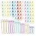 18 PCS Knitting Stitch Holders 6 Sizes Yarn Stitch Holder Set for Crochet Knitting Needle Aluminum Stitch Holders Safety Pins with 100 Locking Stitch Markers