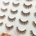 MUQIU37 Brown 3D Mink False Eyelashes - 10 Pairs for Natural & Dramatic Volume | Coffee Brown Lashes for Makeup & Extensions (MQ601) - Buy Online on GoSupps.com