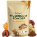 Balincer Mushroom Powder Supplement with 10 Mushrooms and Ashwagandha - Support Immunity Gut Health & Stress Relief 6.35 oz (80 Servings)
