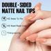 TOMICCA Short Coffin Nail Tips 180PCS - Nude Matte Full Coverage Soft Gel Nails for Nail Art Extensions - Buy Online on GoSupps.com