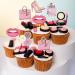 Makeup Cupcake Toppers - Cosmetics Lipstick High Heel Perfume Bottle Cupcake Picks Princess Theme Bridal Shower Wedding Anniversary Birthday Party Cake Decorations Supplies - Buy Online on GoSupps.com