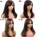 NATAGHAIR Long Brown Human Hair Wig with Bangs for Women - 100% Virgin Remy Straight Wig, Natural Looking Dark Brown Hair Replacement - Buy Online on GoSupps.com